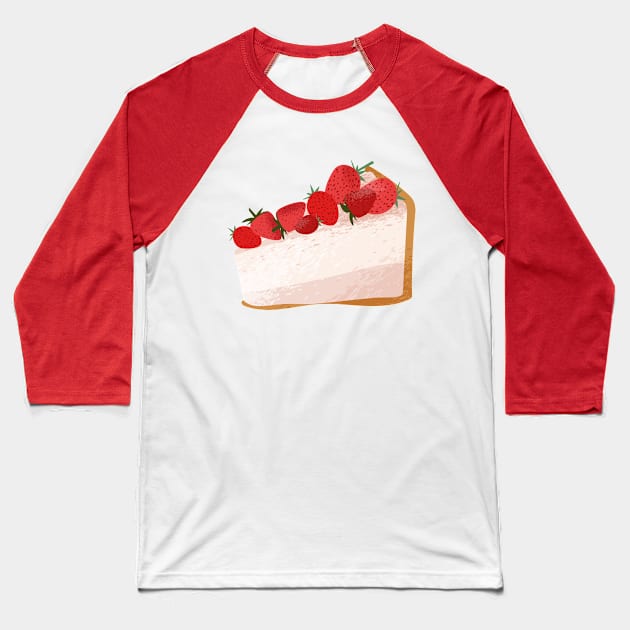 Strawberry cake Baseball T-Shirt by philippovaart